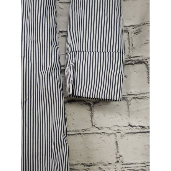 J for Justify Shirt Dress Size Small Embroidered Rose Flowers Striped Floral - Picture 4 of 12